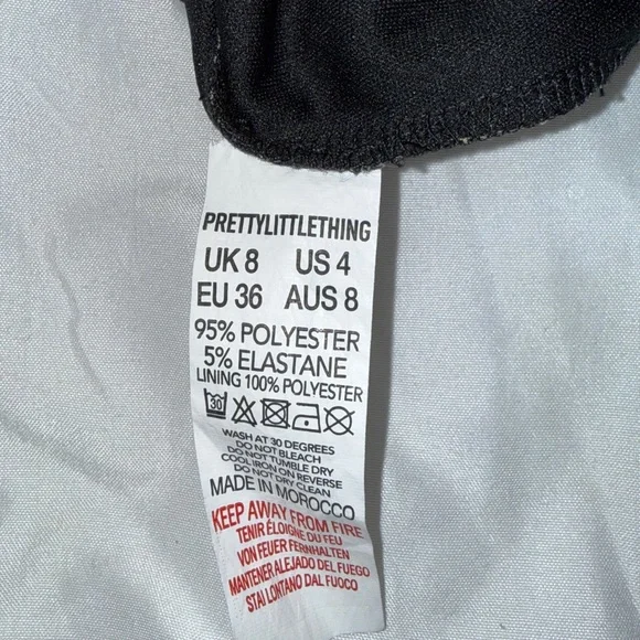 PrettyLittleThing Multi-Color Ruched Mini Dress - Picture 4 of 4